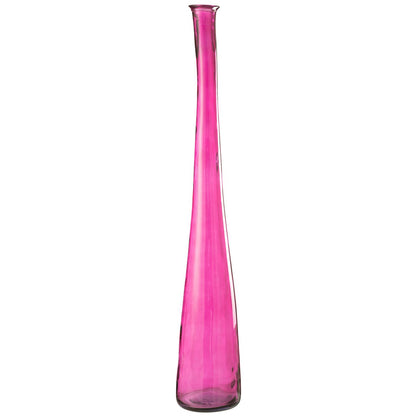 J-Line hoge slanke glazen vaas in roze — 120 cm, J-Line Noah