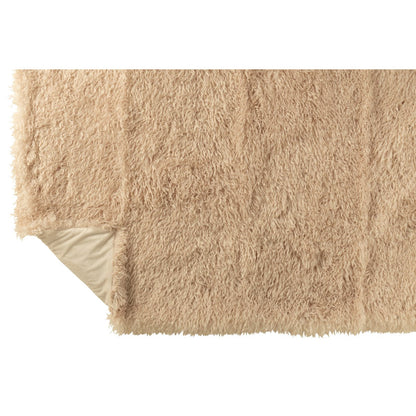 J-Line plaid beige 130x180 cm Moutie half opgevouwen