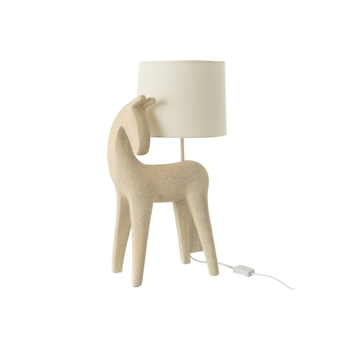 J-Line tafellamp paard beige 56 cm