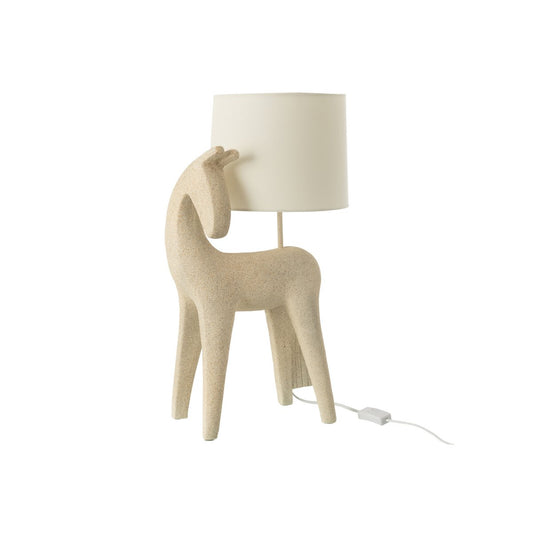 J-Line tafellamp paard beige 56 cm