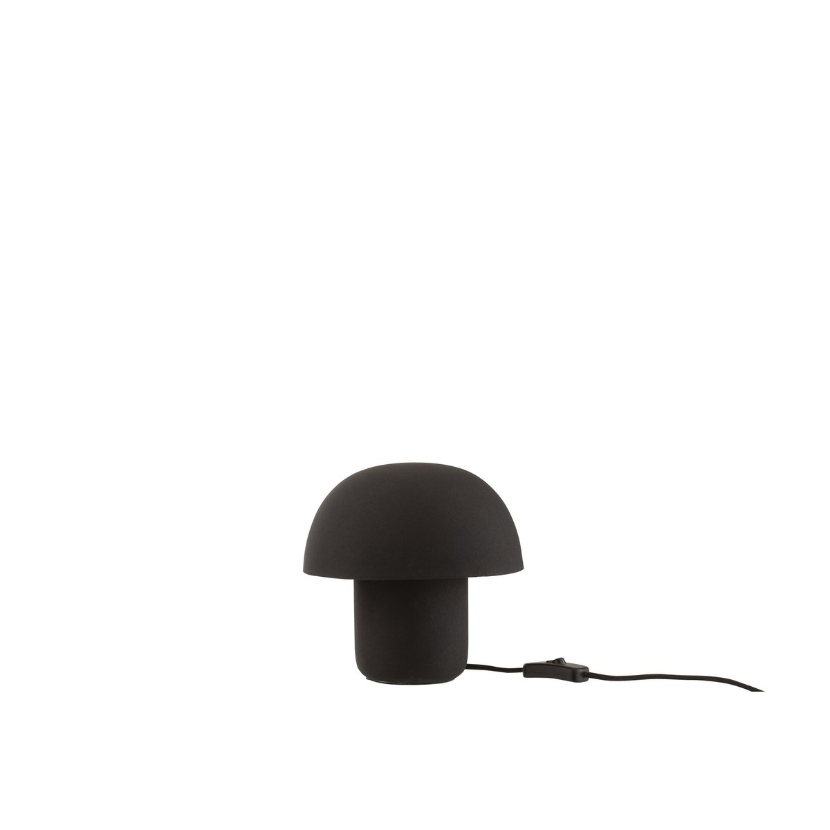 J-Line tafellamp zwart metaal 20 cm