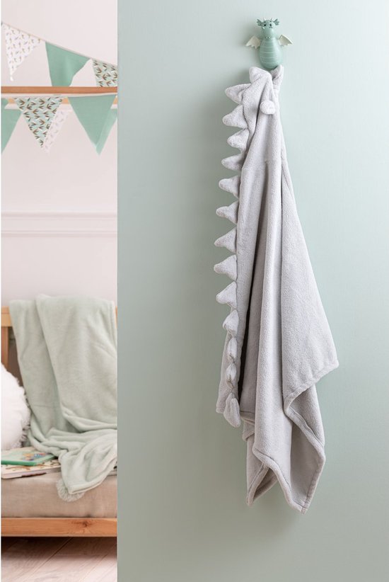 J-line badjas groengrijs sfeerfoto dinosaurus