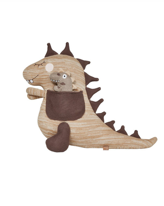 Katoenen dinosaurus knuffels Dina en Bobo