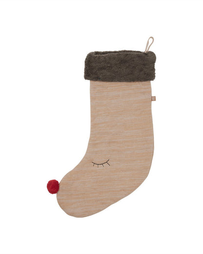 De Katoenen kerstsok Rudolf, de feestelijke kerstsok om al jouw kleine cadeautjes in te verstoppen