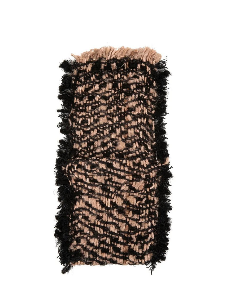 Bestekhouder in zwart koper, staand weergegeven