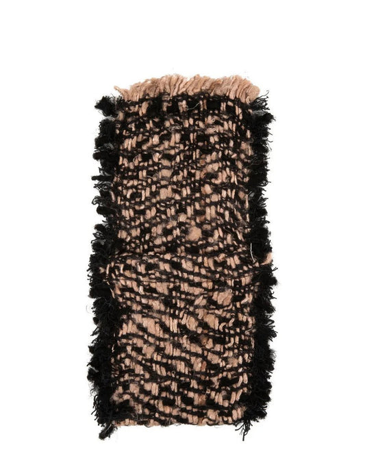 Bestekhouder in zwart koper, staand weergegeven