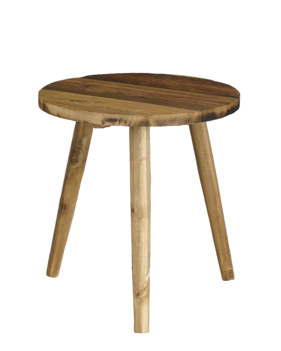 Houten bijzettafel Bold op wit achtergrond