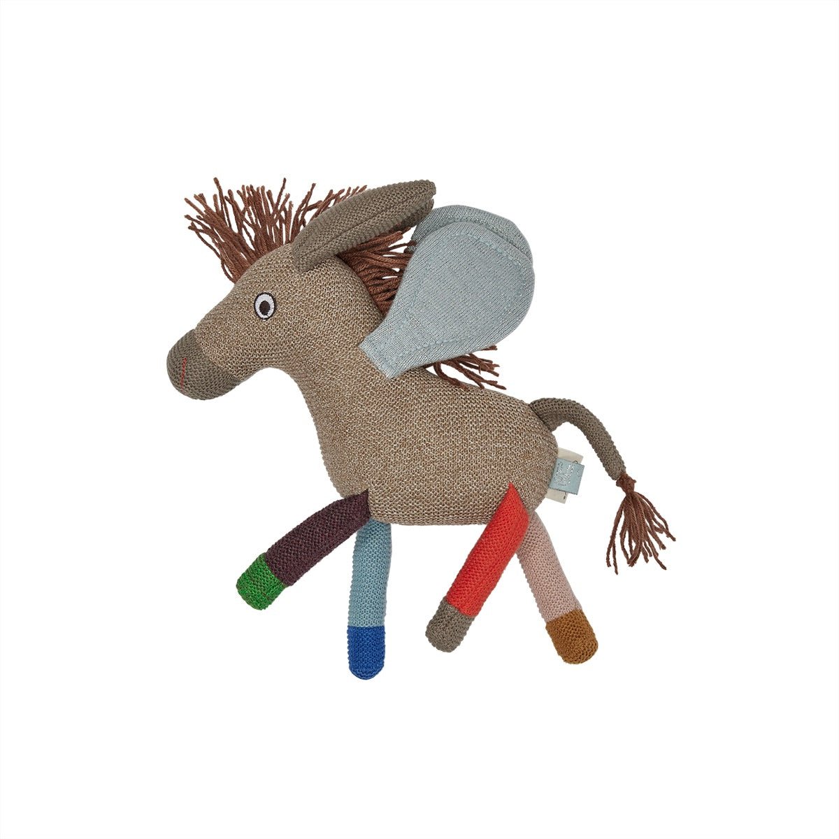 Knuffel ezel Donny Sky met vleugels