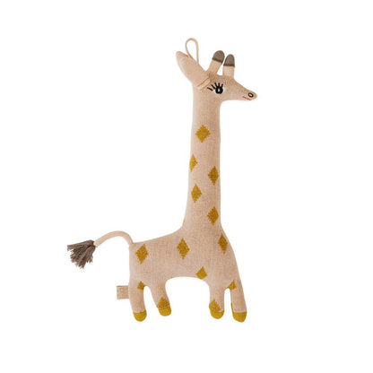 Knuffel giraf Baby Guggi amber