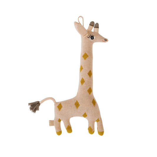 Knuffel giraf Baby Guggi amber
