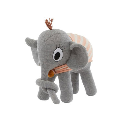 Knuffel olifant Ramboline grijs met cape