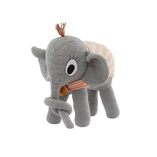 Knuffel olifant Ramboline grijs met cape
