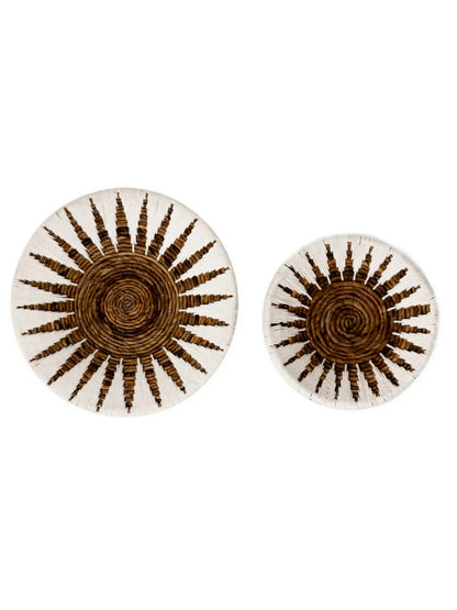 Boho wanddecoratie of decoratie schaal van bananenblad Madala