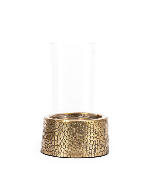 Messing kandelaar Croco middelgroot