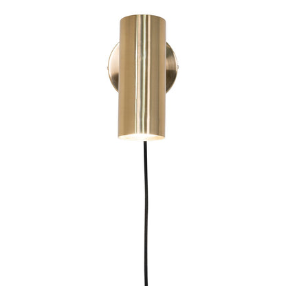 Achteraanzicht van de messing wandlamp Paris met verstelbare kop