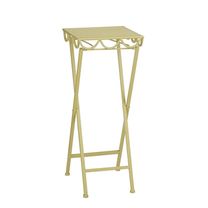 Metalen plantenstandaard lichtgroen 68 cm Rosalie