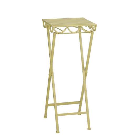 Metalen plantenstandaard lichtgroen 68 cm Rosalie