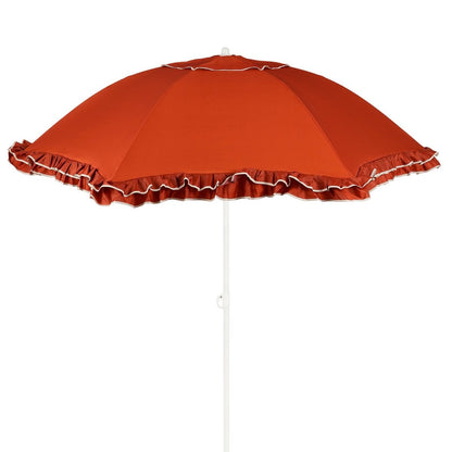 Parasol terra met franjes en kantelfunctie 195 cm