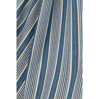 Patroon van de J-Line hangmat katoen blauw gestreept 200 cm