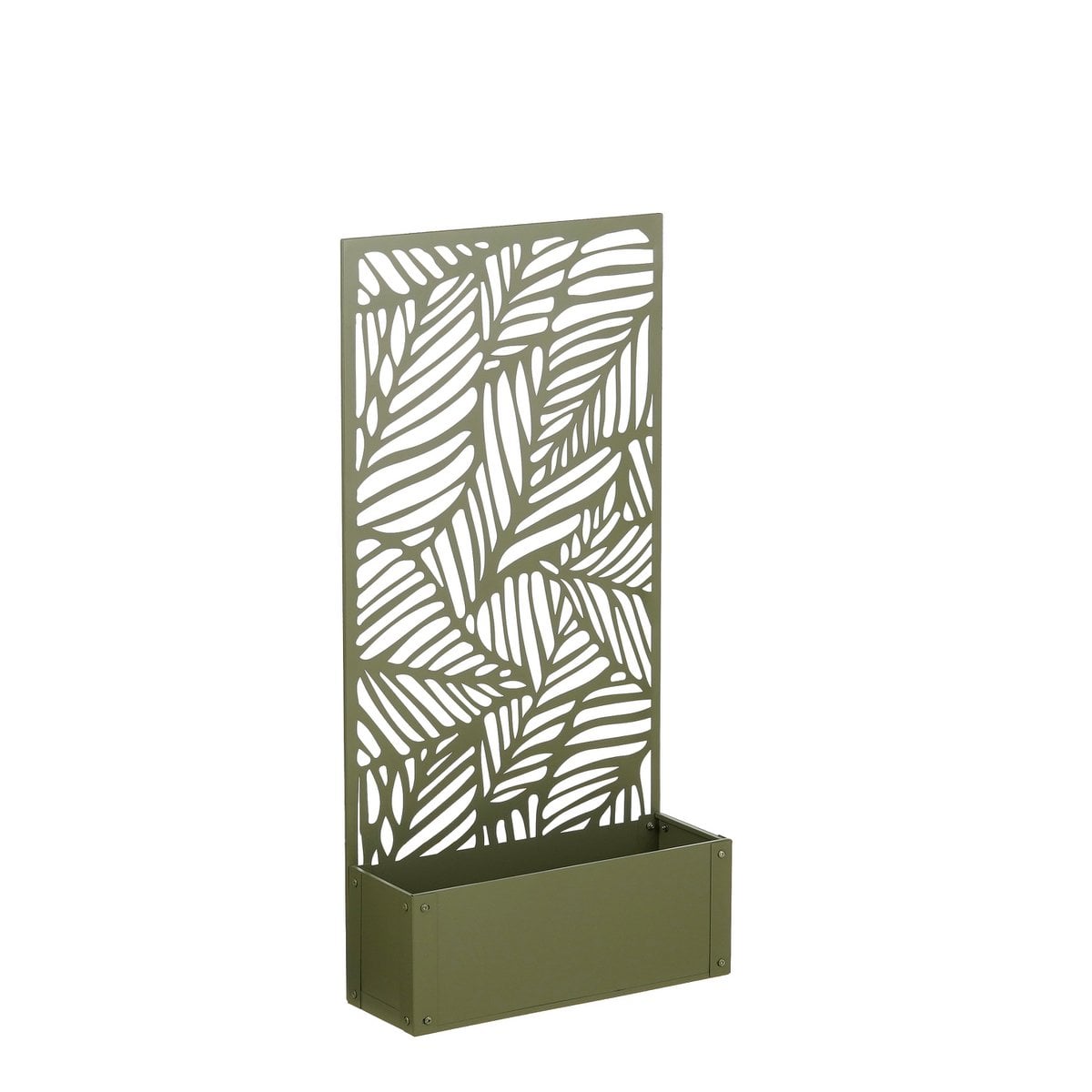 Plantenbak met klimrek groen metaal 118 cm Sapri