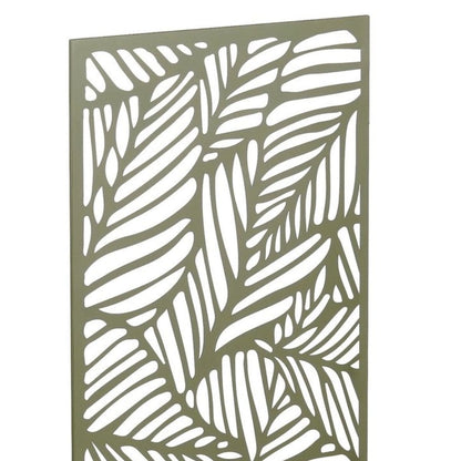 Plantenbak met klimrek groen metaal 118 cm Sapri, detail van de bovenkant van het klimrek