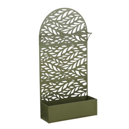 Plantenbak met klimrek groen metaal 180 cm Sapri