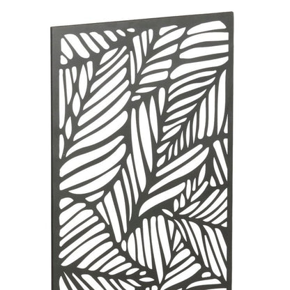 Plantenbak met klimrek zwart metaal 118 cm Sapri, detail van het motief van het rek