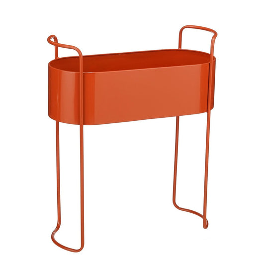 Plantenpot op standaard rood metaal 55 cm Moritz