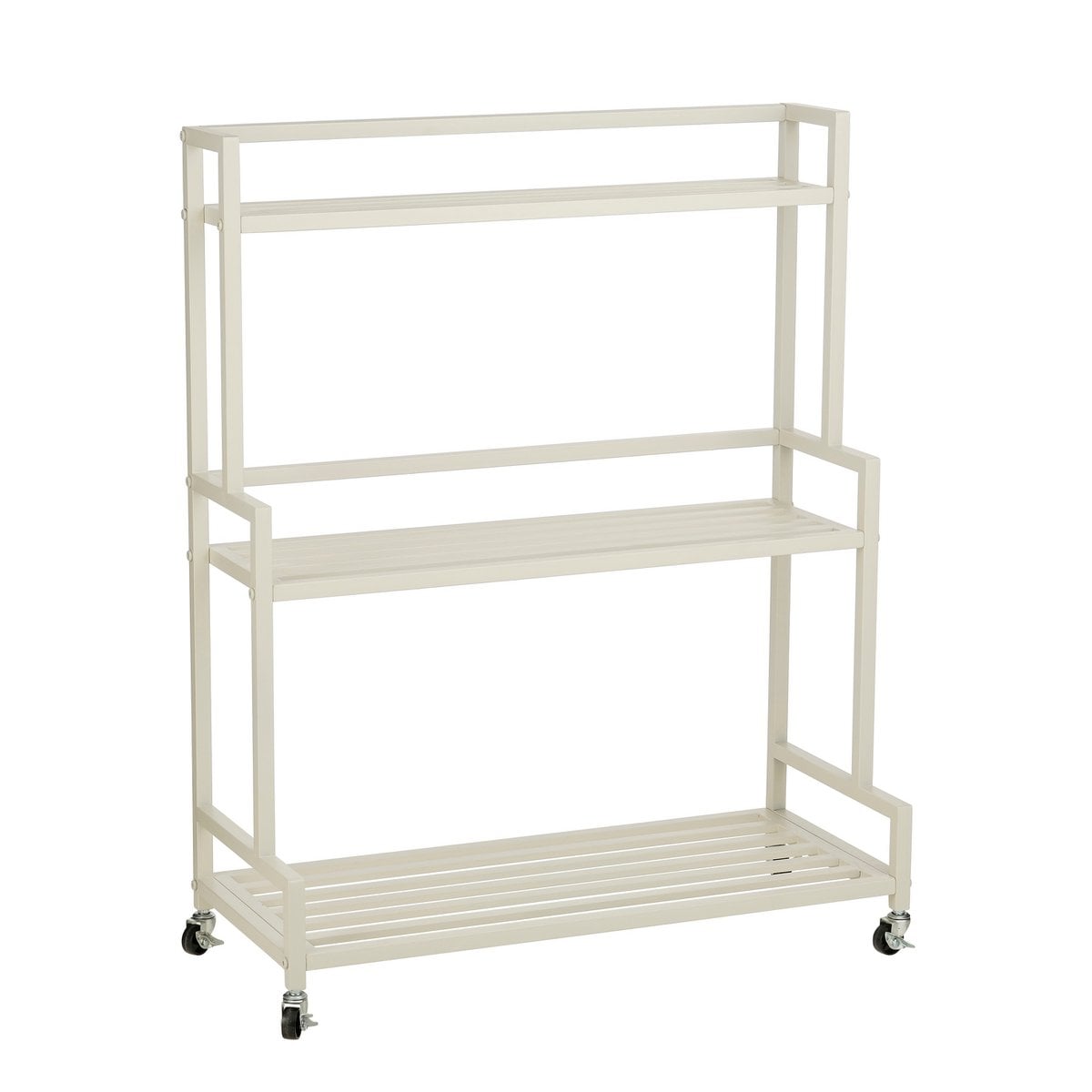 Plantenstandaard buiten metaal wit 100 cm Greenrax met verschillende hoogtes