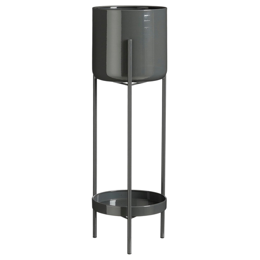 Plantenstandaard met pot zwart Colyn