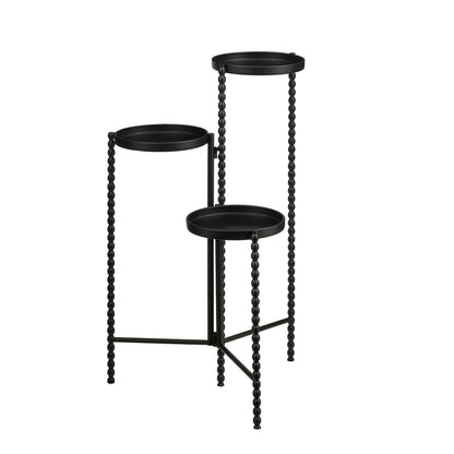 Plantenstandaard zwart metaal hoog 70 cm Salvo