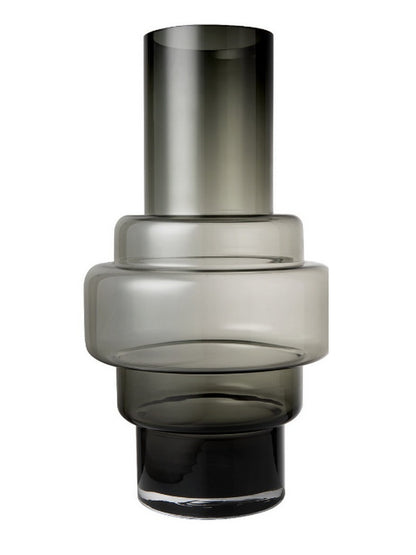 Productfoto Tyler geometrische zwarte glazen vaas