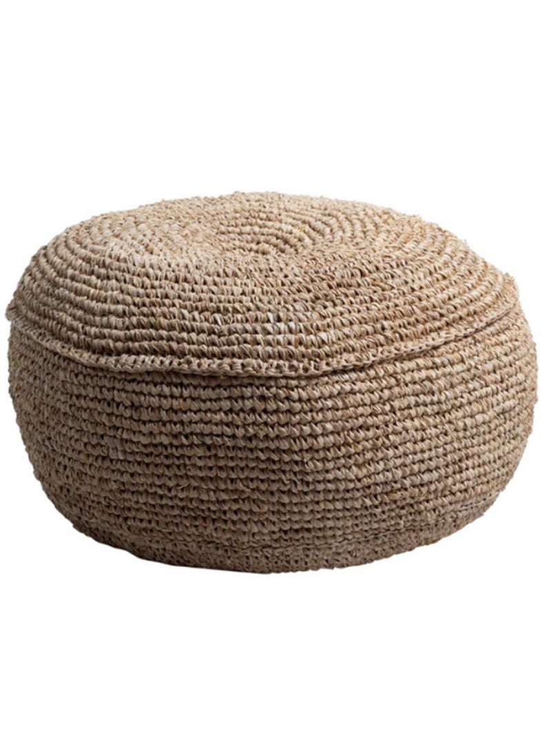 Raffia poef Telu