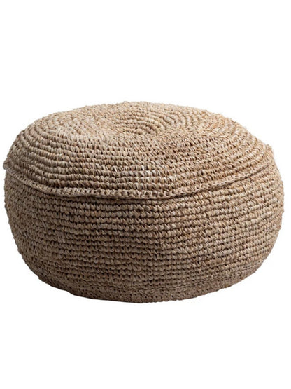 Raffia poef Telu