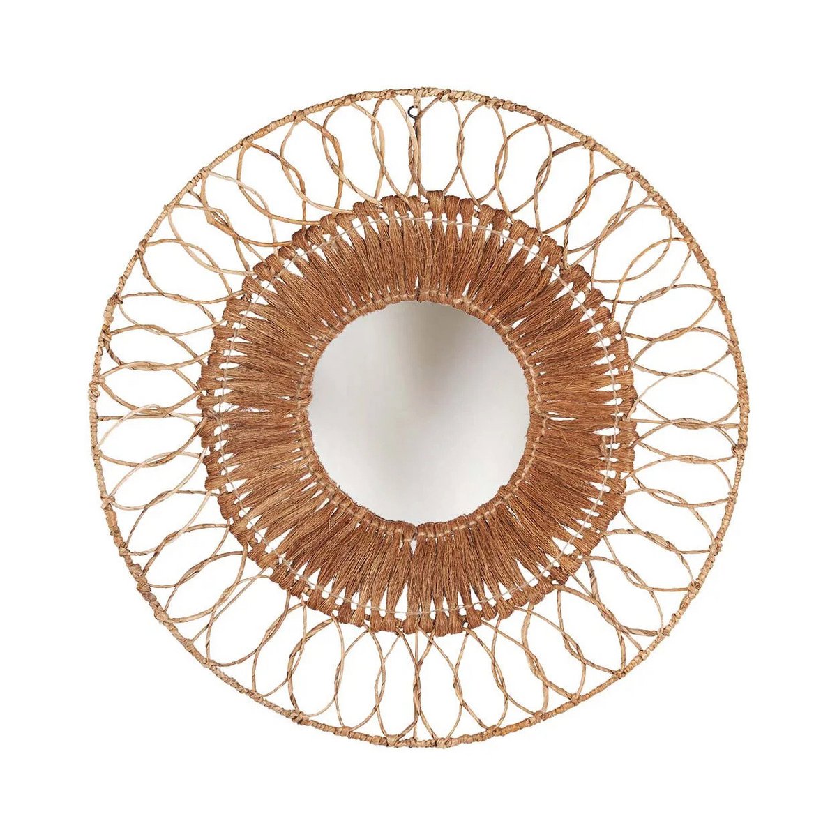 Ronde spiegel naturel Montezuma