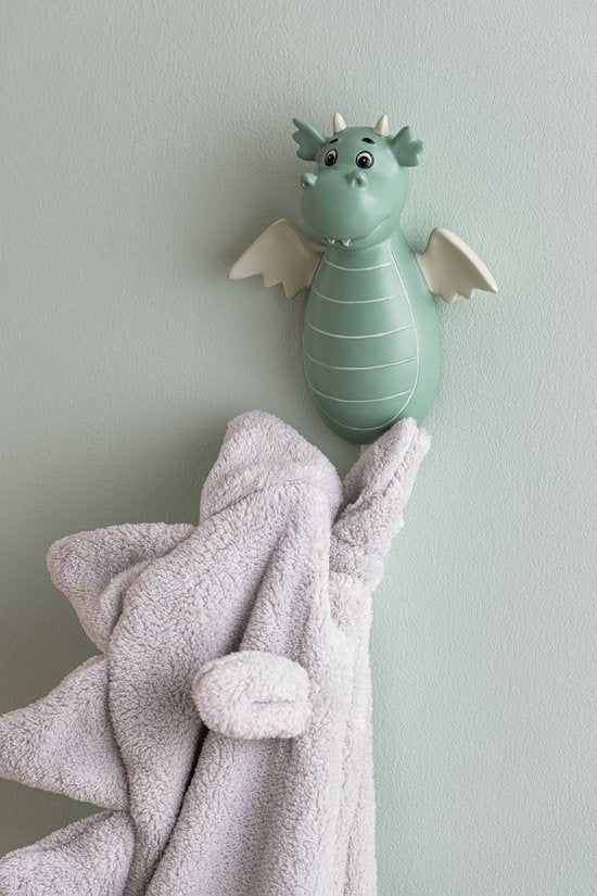 J-line badjas groengrijs sfeerfoto dinosaurus