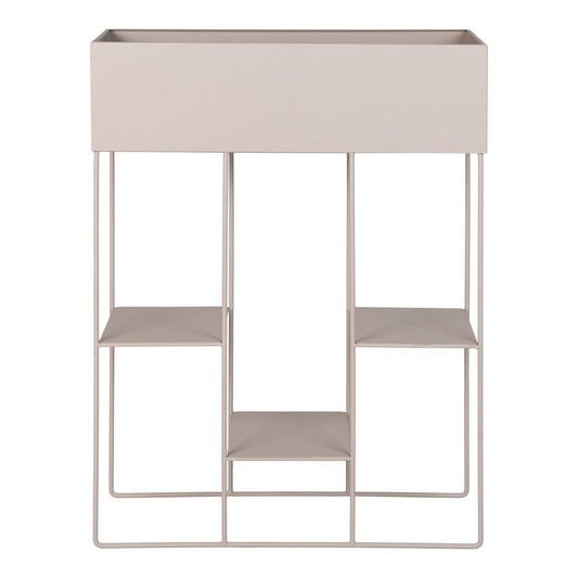 Stalen plantenbak op standaard beige 3 planken Rabo