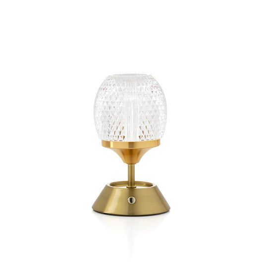 Tafellamp messing LED oplaadbaar 18 cm Glow Sinatra