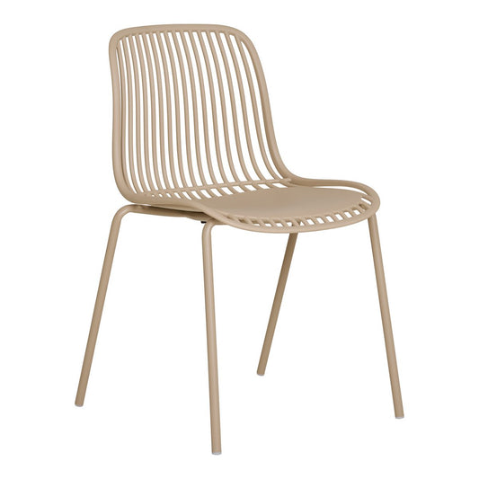 Tuinstoel beige 55x82 cm set van 4 Branson Garden 