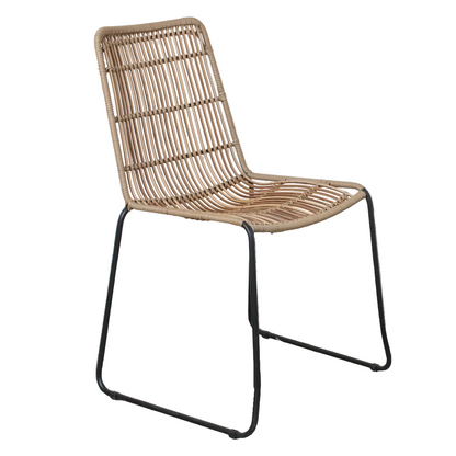 Tuinstoel rotan naturel Jane