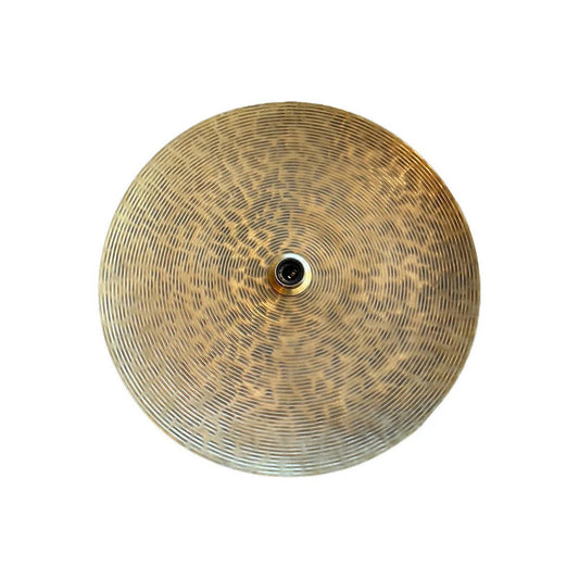 Wandlamp messing ijzer rond 55 cm Volle Maan van voor