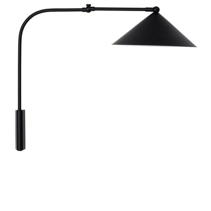 Wandlamp zwart Kasa met verstelbare arm