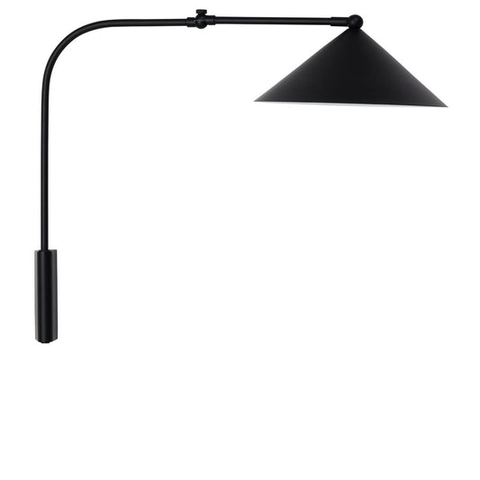 Wandlamp zwart Kasa met verstelbare arm