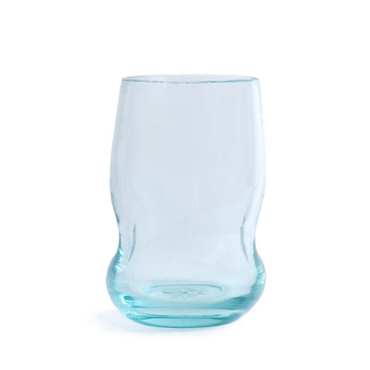 Waterglas gerecycled glas blauw 11 cm