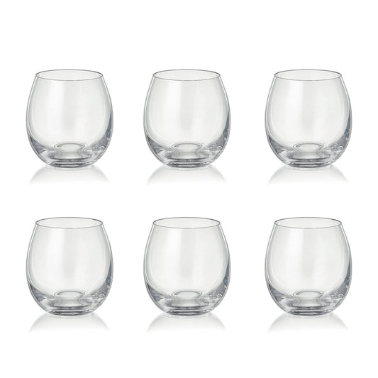 Waterglazen set van 6 transparant