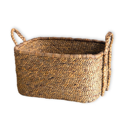Waterhyacint mand naturel met handvatten Mentari