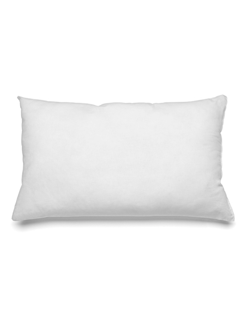 wit rechthoekig binnenkussen 30x50 cm met polyester vulling