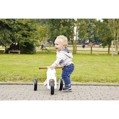 Witte driewieler Charlie