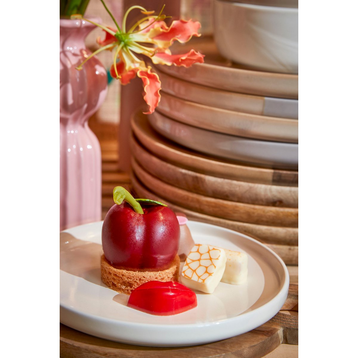 Witte keramieken serviesset Ozzo