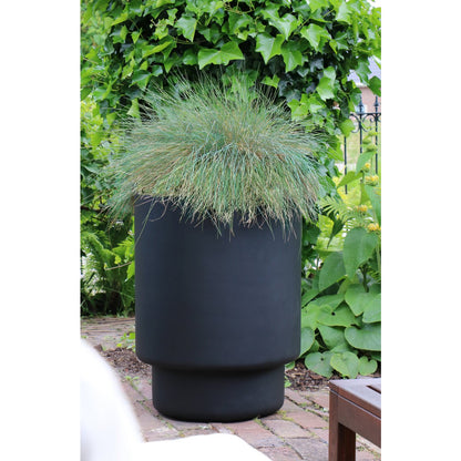 Zwarte fiberstone plantenpot Almstok